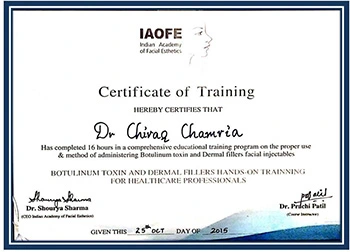 certificate of best dentist in mumbai